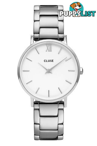 Cluse Minuit Silver White/Silver Link Watch CW0101203026 - 8719743375161