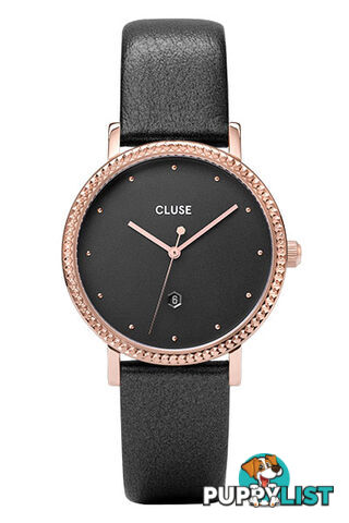 Cluse Le Couronnement Rose Gold/Dark Grey Leather Watch CW0101209007 - 8719743375192