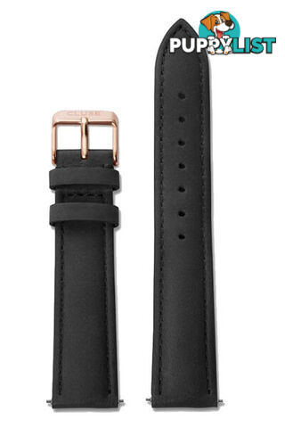 Cluse 18mm Watch Strap Black/Rose Gold CS1408101001 - 8719743374287