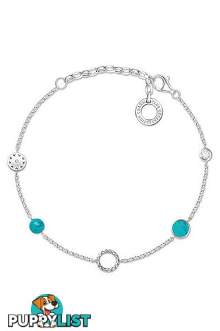 Thomas Sabo Charm Bracelet Turquoise Stones CX0271 - 4051245433630