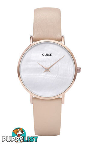 Cluse Minuit La Perle Rose Gold White Pearl/Nude Watch CL30059 - 8719743370821