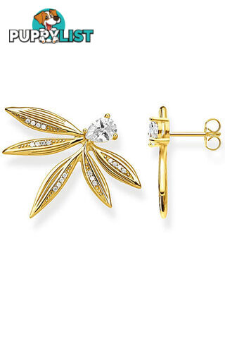 Thomas Sabo Ear Studs Leaves Gold TH2106Y - 4051245474329