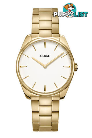 Cluse Feroce Gold White/Gold Link Watch CW0101212005 - 8719743376250