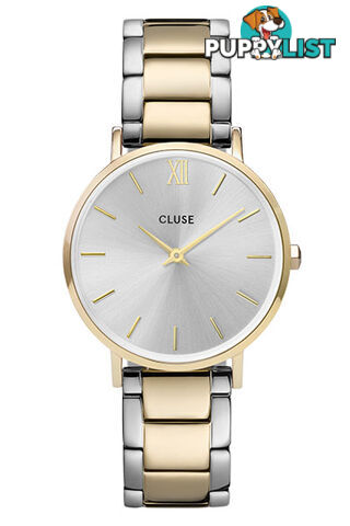 Cluse Minuit Gold Silver/Gold Two Tone Link Watch CW0101203028 - 8719743375185