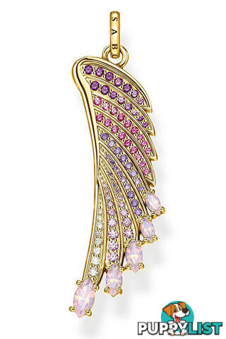 Thomas Sabo Pendant Bright Gold-coloured Hummingbird Wing TPE876Y - 4051245475814