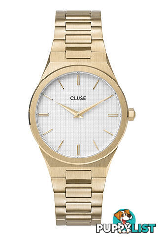 Cluse Vigoureux Womens Gold/Snow White Gold Watch CW0101210002 - 8719743375116