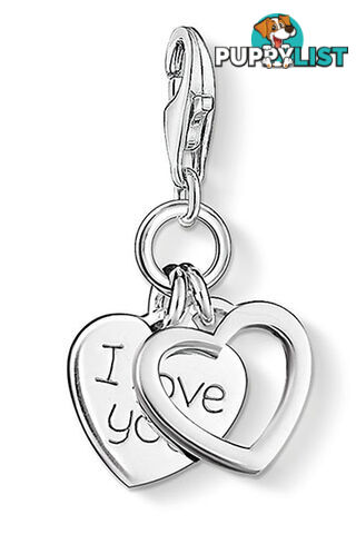 Thomas Sabo Charm Pendant I LOVE YOU Hearts CC852 - 4051245059762