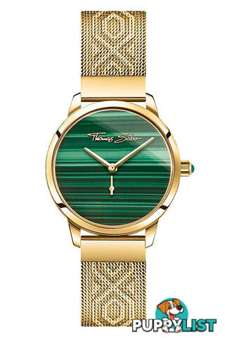 Thomas Sabo Women's Watch Garden Spirit Malachite Gold TWA0365 - 4051245472851