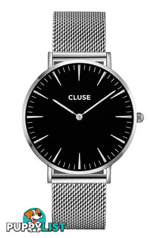 Cluse La Boheme Mesh Silver/Black Watch CW0101201004 - 8719743373297