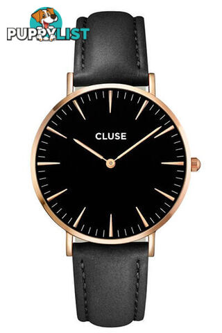 Cluse La Boheme Rose Gold Black/Black Watch CL18001 - 8718924590195