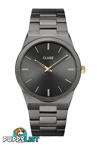 Cluse Vigoureux Mens Dark Grey/Gold Link Watch CW0101503006 - 8719743376069