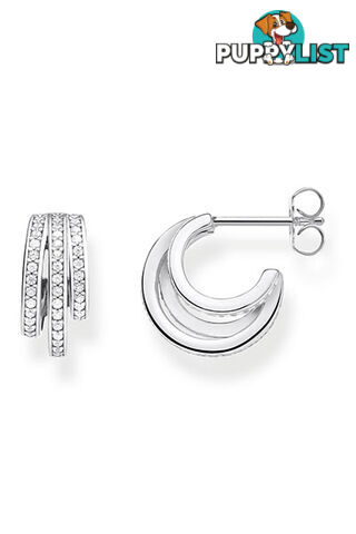 Thomas Sabo Hoop Earrings Silver Rings TCR652 - 4051245474138