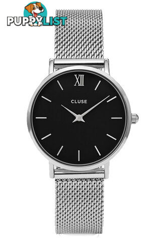 Cluse Minuit Silver Mesh/Black Watch CW0101203005 - 8719743373525