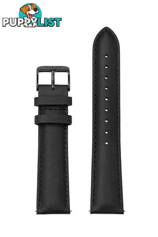 Cluse 20mm Leather Watch Strap Full Black CS1408101068 - 8719743375697