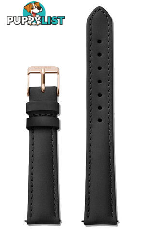 Cluse 16mm Watch Strap Black/Rose Gold CS1408101024 - 8719743374515