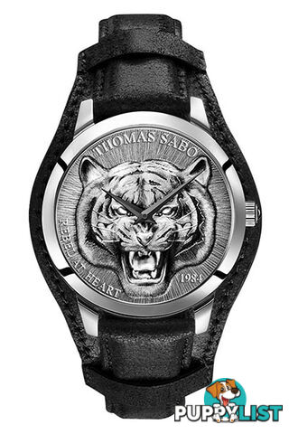 Thomas Sabo Men's Watch Rebel Tiger 3D Black-silver TWA0367 - 4051245472813