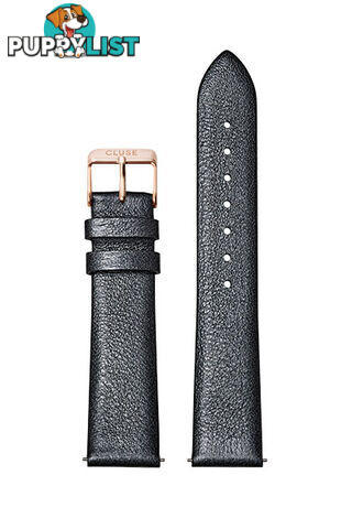 Cluse 18mm Watch Strap Dark Grey Metallic/Rose Gold CS1408101060 - 8719743375390