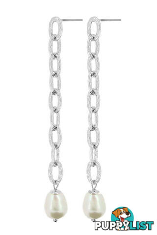 Dansk Copenhagen Audrey Link Silver Earrings 3C2246