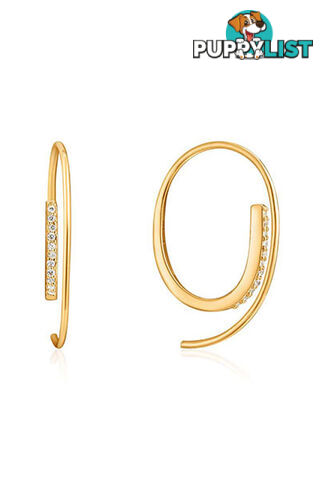 Ania Haie Twist Through Sparkle Earrings E023-07G - 5052469003264