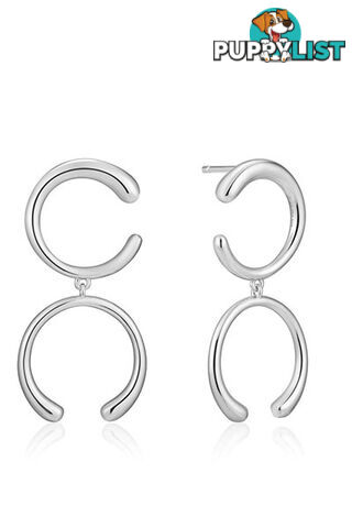 Ania Haie Luxe Double Curve Earrings  E024-01H - 5052469002908