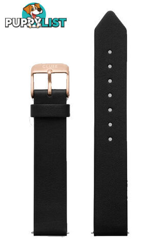 Cluse 16mm Watch Strap Black/Rose Gold CLS414 - 8718924597026