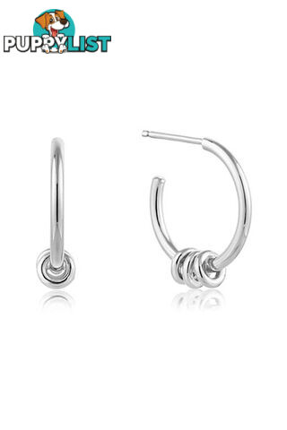 Ania Haie Modern Hoop Earrings E002-05H - 5052469198021