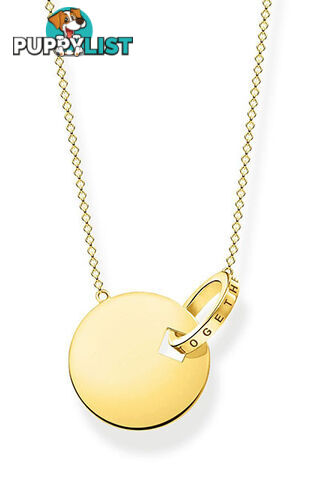 Thomas Sabo Necklace Together Coin With Gold-coloured Ring TKE1947Y - 4051245475586