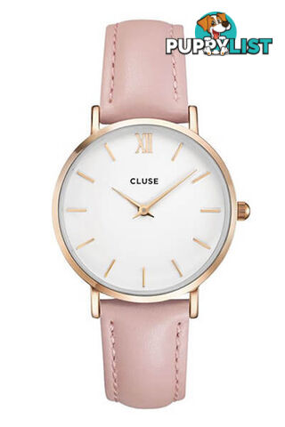 Cluse Minuit Rose Gold White/Pink Watch CW0101203006 - 8719743373532