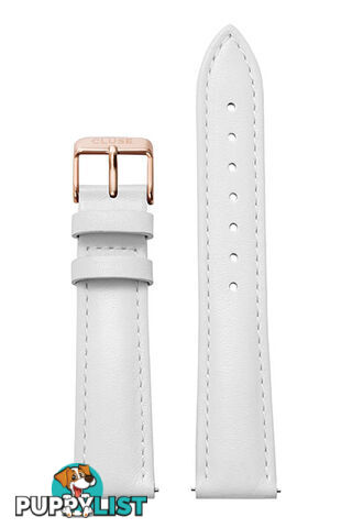 Cluse 18mm Watch Strap White/Rose Gold CLS077 - 8719743370111