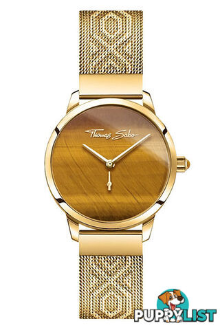 Thomas Sabo Women's Watch Garden Spirit Tiger's Eye Gold TWA0364 - 4051245472844