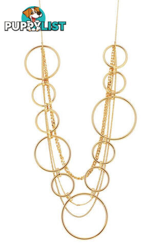 Dansk Copenhagen Infinity Long Multi Gold Necklace 9C6485