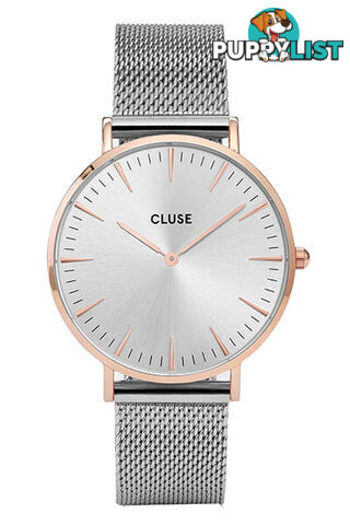 Cluse La Boheme Mesh Rose Gold/Silver Watch CW0101201006 - 8719743373310