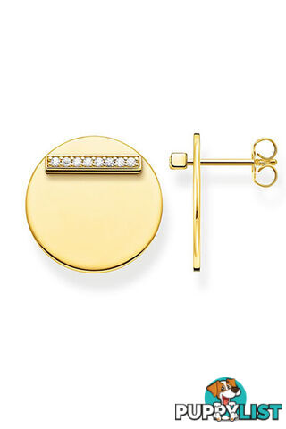 Thomas Sabo Ear Studs Together Disc Gold TH2096Y - 4051245474213