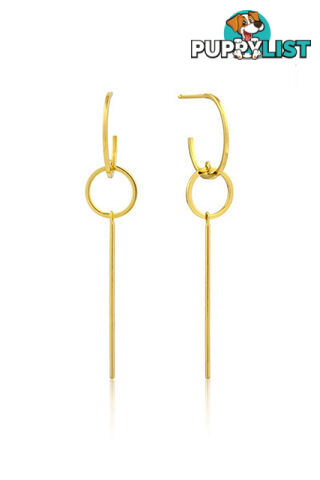 Ania Haie Modern Solid Drop Earrings E002-03G - 5052469197970