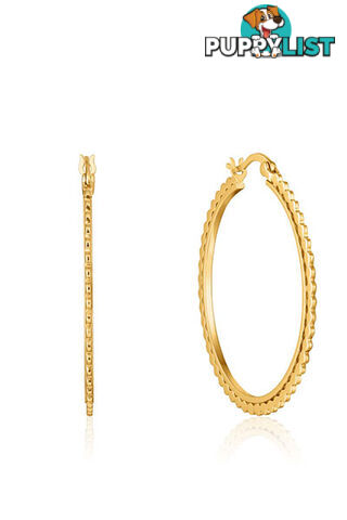 Ania Haie Flat Beaded Hoop Earrings E023-21G - 5052469003547