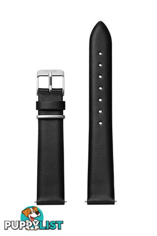 Cluse 16mm Watch Strap Black/Silver Loop CLS601 - 8719743371316