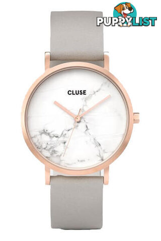 Cluse La Roche Rose Gold White Marble/Grey Watch CL40005 - 8718924595183