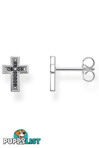 Thomas Sabo Ear Studs Cross Black TH2112 - 4051245476118