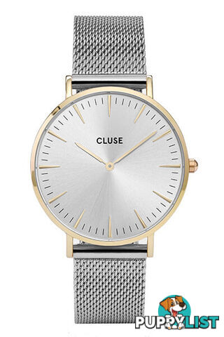 Cluse La Boheme Mesh Gold/Silver Watch CL18115 - 8718924594841