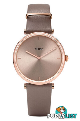 Cluse Triomphe Rose Gold Taupe/Taupe Leather Watch CW0101208010 - 8719743375222