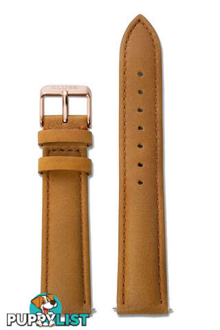 Cluse 18mm Watch Strap Caramel/Rose Gold CS1408101002 - 8719743374294