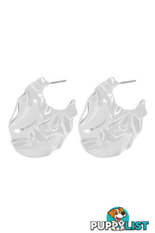 Dansk Copenhagen Ripple Silver Earrings 3C2248