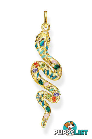 Thomas Sabo Pendant Bright Golden-coloured Snake TPE879Y - 4051245475692