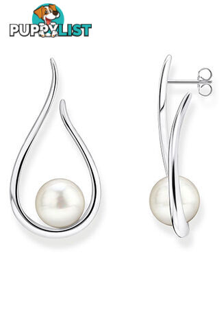 Thomas Sabo Earrings Heritage With Silver-coloured Pearl TH2098 - 4051245474404