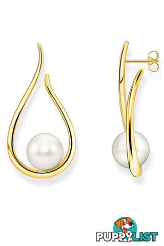 Thomas Sabo Earrings Heritage With Gold-coloured Pearl TH2098Y - 4051245474411