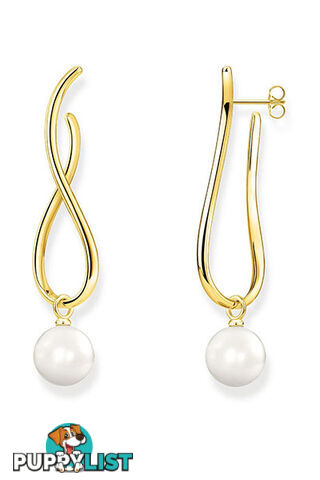 Thomas Sabo Earrings Heritage With Gold-coloured Pearl TH2099Y - 4051245474435