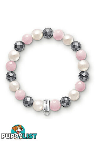 Thomas Sabo Charm Bracelet Pink, White, Grey CX0188 - 4051245105766