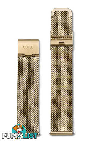 Cluse 18mm Watch Strap Mesh Gold CLS046 - 8718924594353