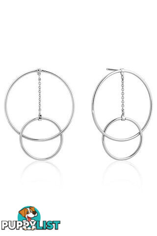 Ania Haie Modern Front Hoop Earrings E002-04H - 5052469198007