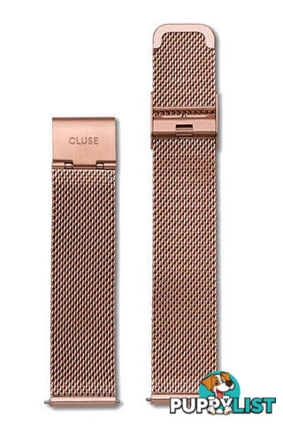 Cluse 18mm Watch Strap Mesh Rose Gold CLS047 - 8718924594360